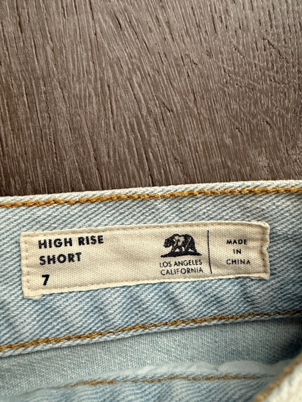 Bullhead Denim Light Blue Denim Frayed Hem Women's Shorts - Picture 4 of 5
